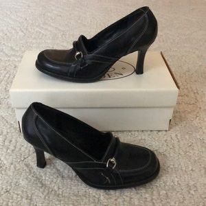 Steve Madden Black Leather Heels